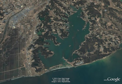 Japan Before and After the Tsunami From Google Earth