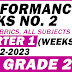 GRADE 2 QUARTER 1 PERFORMANCE TASKS NO. 2 (Weeks 3-4) SY 2022-2023