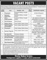 Combined Military Hospital CMH Jobs in Lahore 14 May 2019 - Pkilm.com