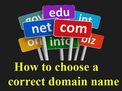 choose a correct domain name