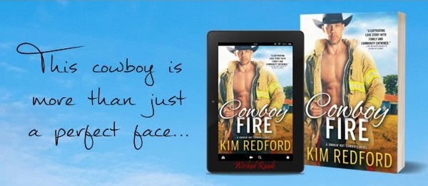 This cowboy is more than just a perfect face... Cowboy Fire by Kim Redford.