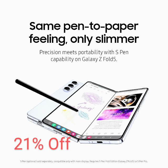 SAMSUNG Galaxy Z Fold5 512GB discounted on Amazon