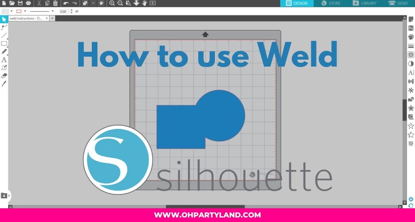 How to use the weld option in silhouette studio