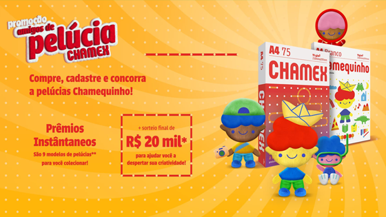 Promoção Amigos de pelúcia Chamex