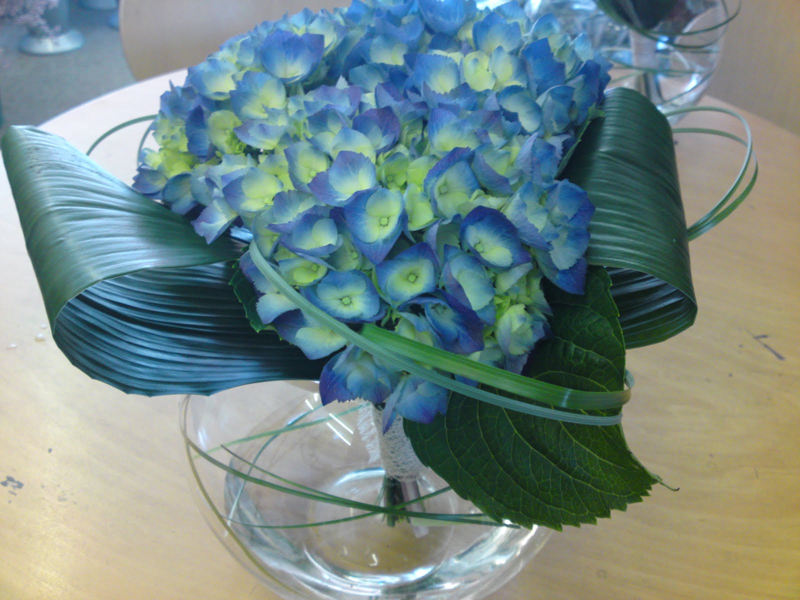 Blue wedding flowers