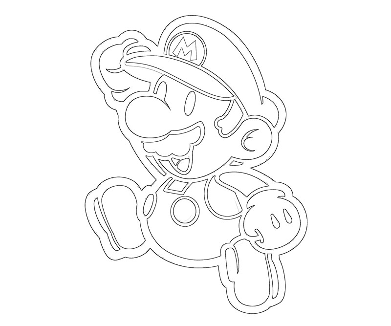 #3 Super Mario Coloring Page