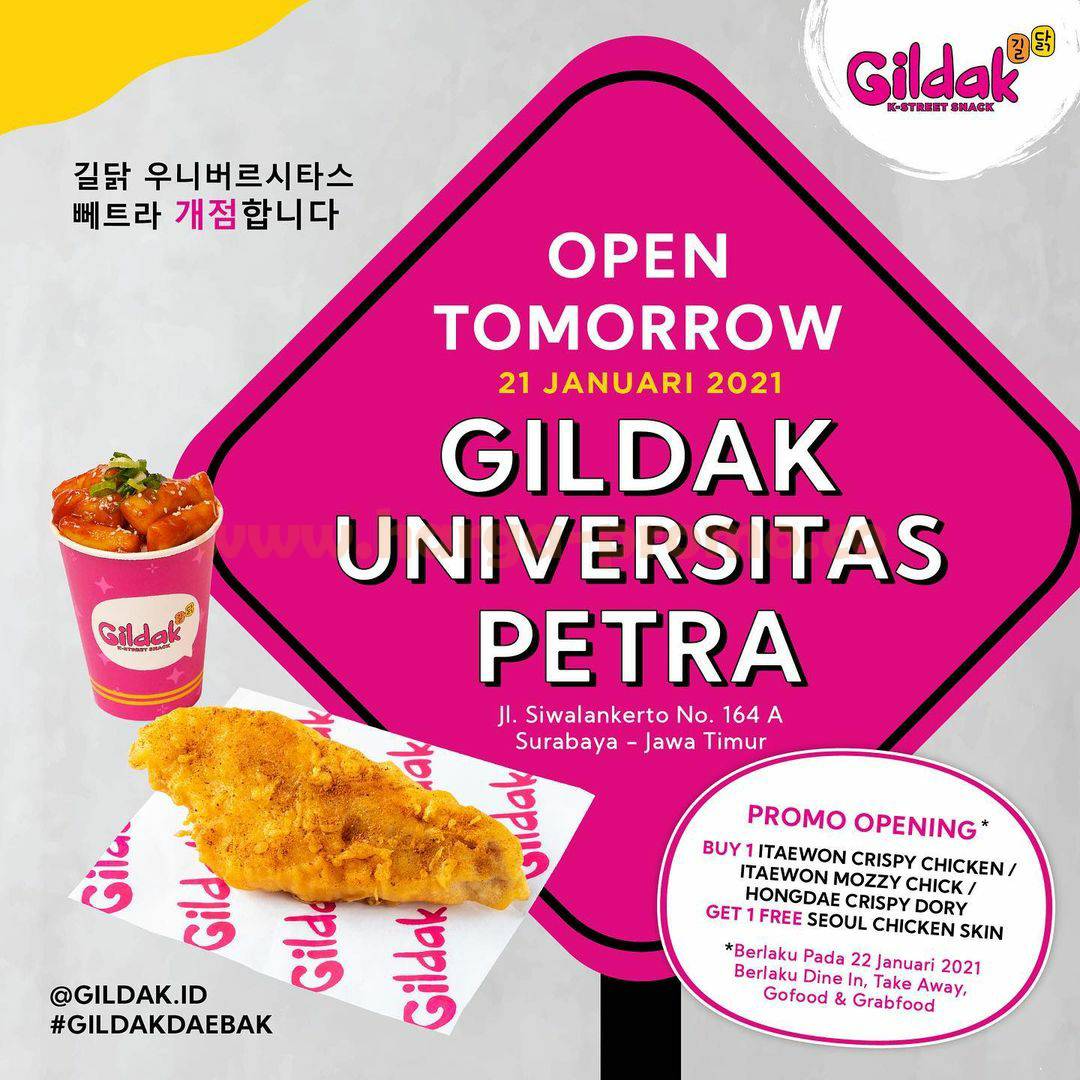 GILDAK Universitas PETRA Promo Opening Beli Gratis 1