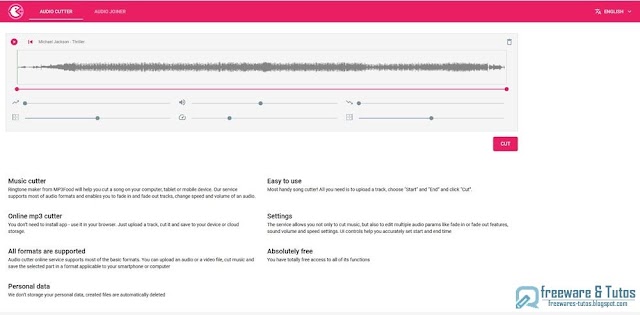 Mp3Food : un outil en ligne pour couper et joindre les fichiers audio