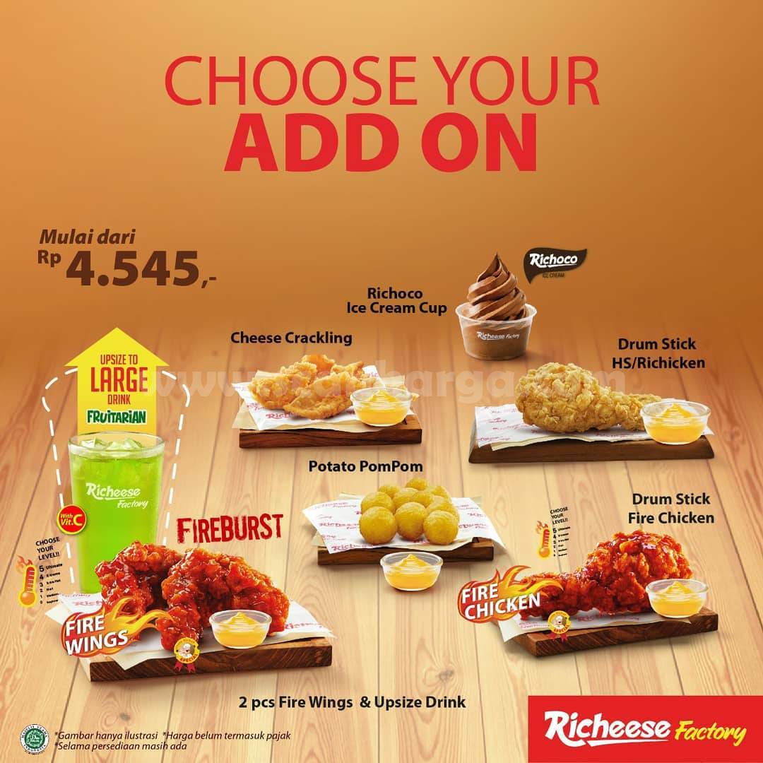 Promo RICHEESE FACTORY! Special Spicy Treats – Harga mulai Rp 28.182