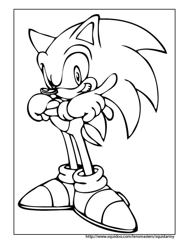 Shadow The Hedgehog Coloring Pages