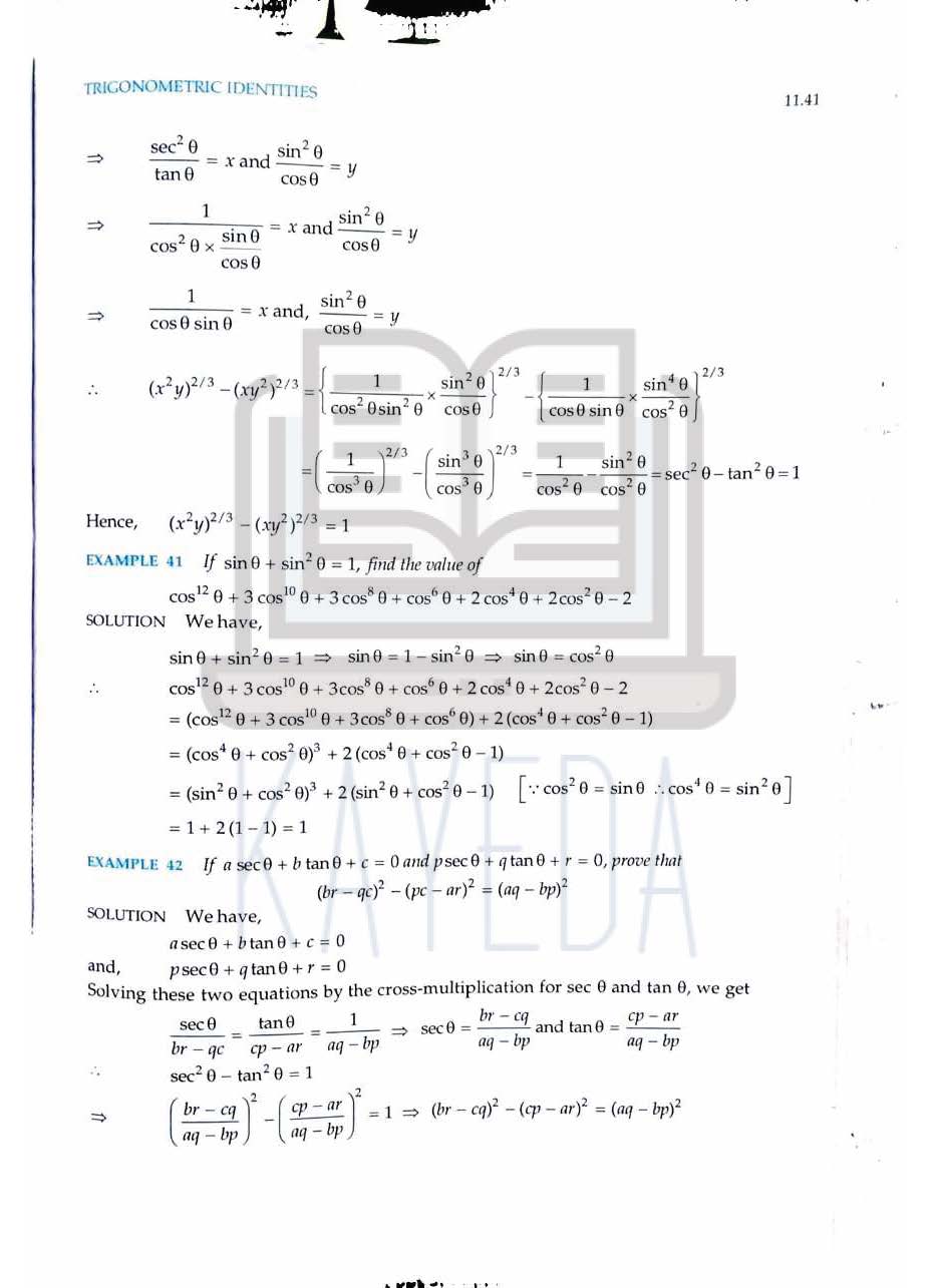 RD Sharma Class 10 Mathematics | Chapter11: Trigonometric Identities