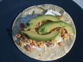 gluten-free egg tacos with avocado