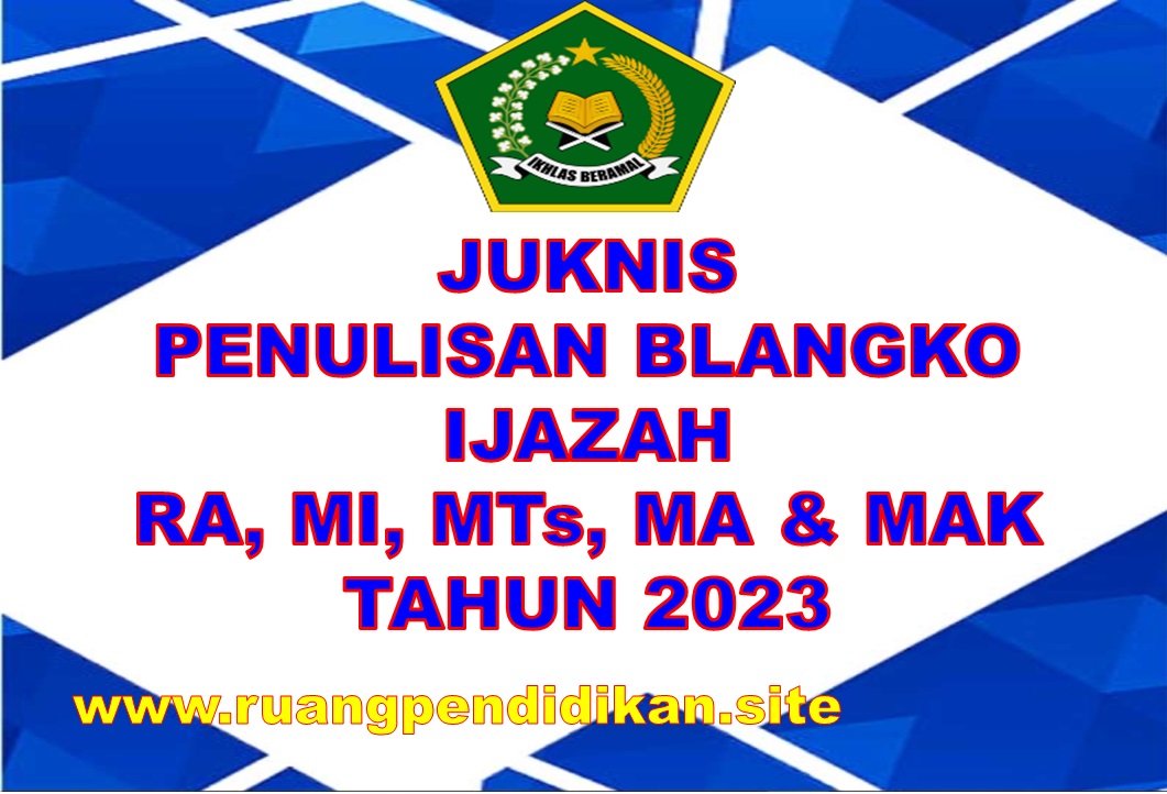 Juknis Penulisan Blangko Ijazah