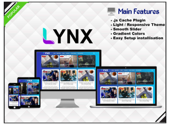 Lynx - Modelo de Blogger Criativo e esponsivo