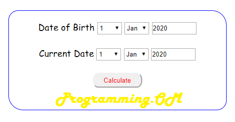 Age Calculator