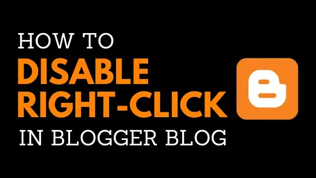 disable right click on blogger blog