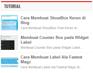 Cara Membuat Recent Post Berdasarkan Label di Blog