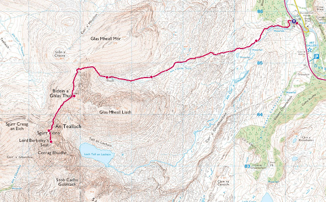 An teallach map route walk