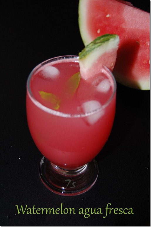 Watermelon agua fresca