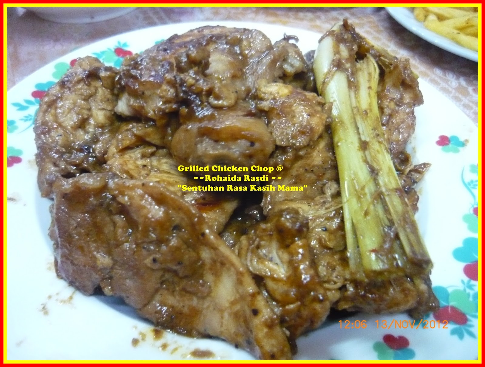 "Sentuhan RasaKasihMama": Grilled Chicken Chop.Coleslaw 