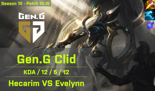 Gen G Clid Hecarim JG vs FPX Tian Evelynn - KR 10.16