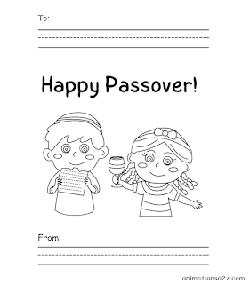 Happy Passover greeting card