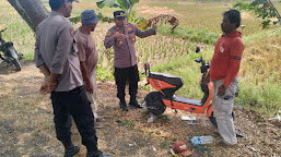 Kapolsek Juntinyuat Ingatkan Petani Tak Bakar Jerami