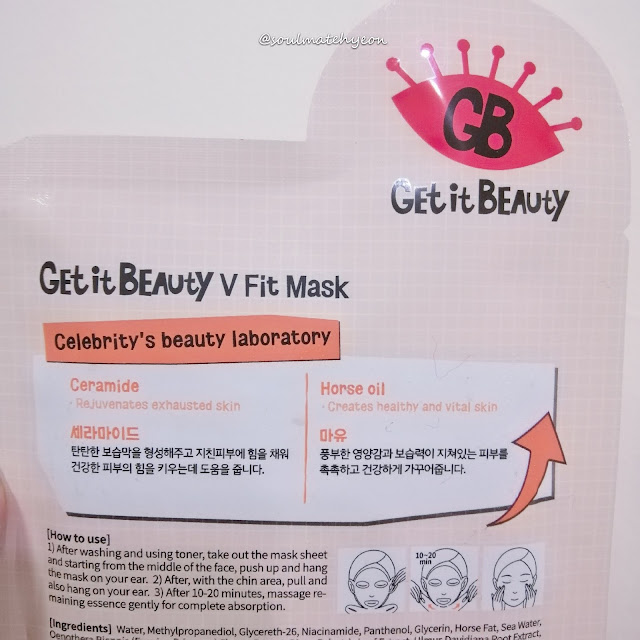 Review; Get It Beauty CeLABrity V Fit Mask + First Impression