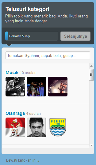 Kategori Pada Twitter