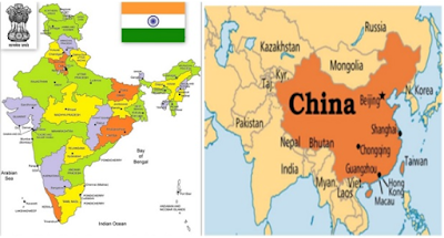 India & China Political Map