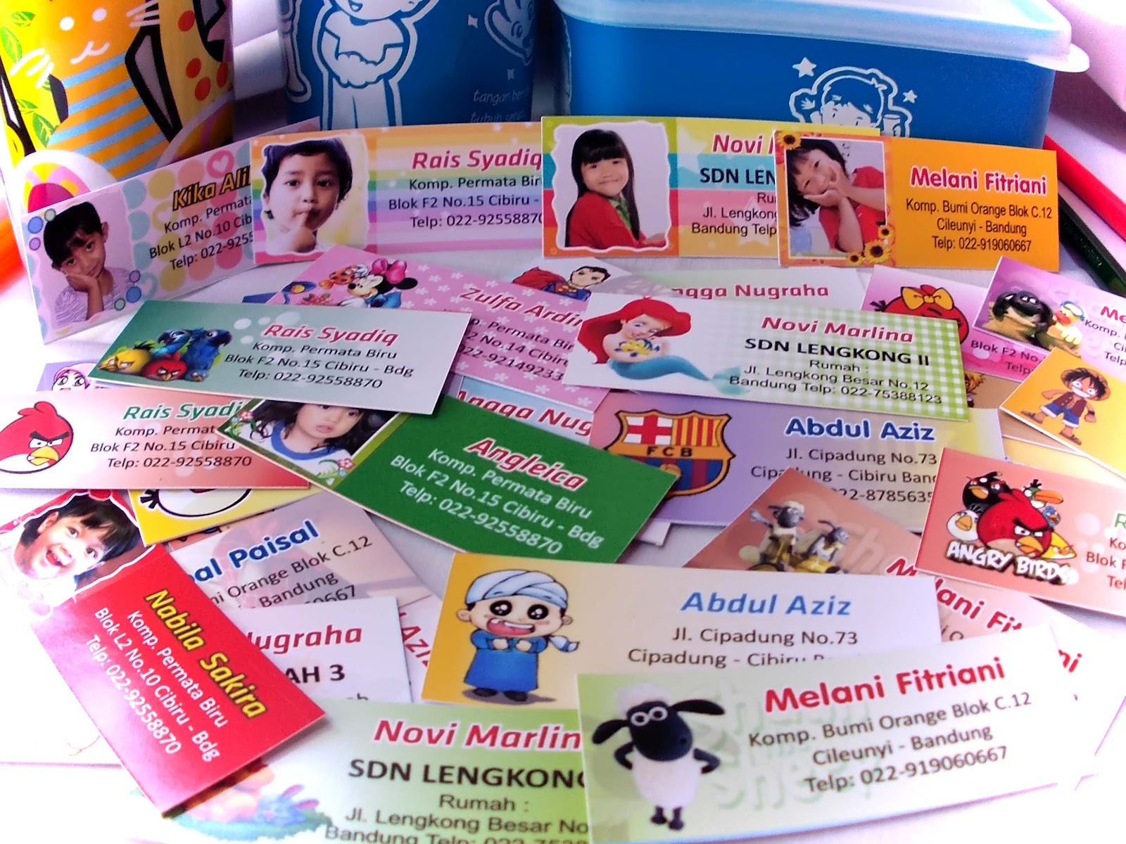 Stiker Label Nama Anak