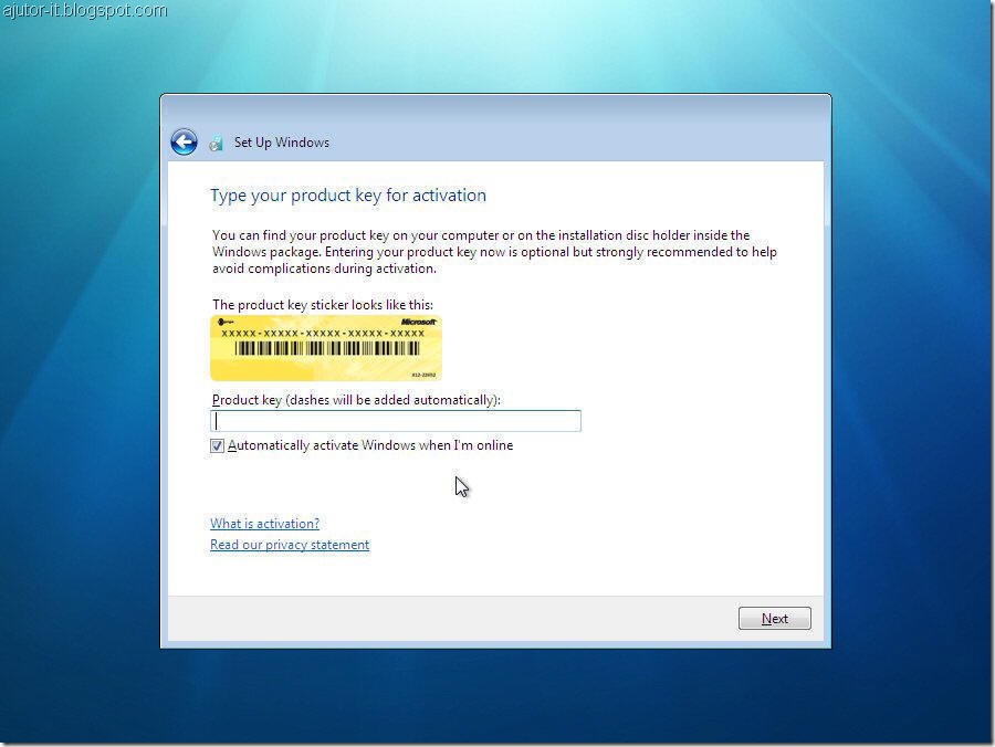 instalare Windows 7, cum instalezi windows 7 modul grafic, tutorial instalare windows 7