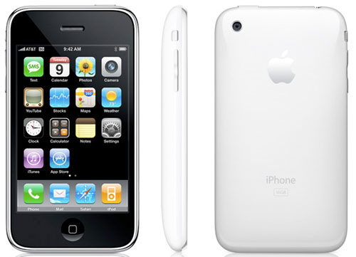 A white Iphone 32gbs, 3gs for