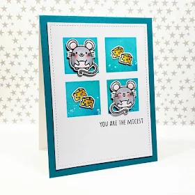 Sunny Studio Stamps: Merry Mice Customer Card by Carol Halvorson