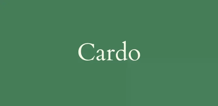 cardo top fonts for microsoft excel users on canva