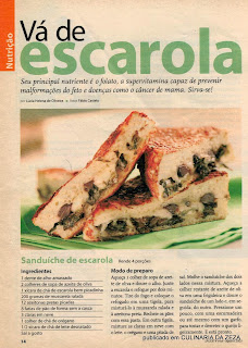 RECEITA DE SANDUÍCHE DE ESCAROLA