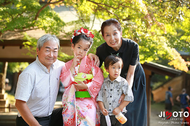 手向山八幡宮で七五三出張撮影