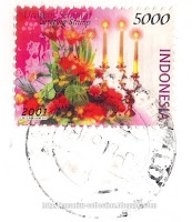 Greetings stamp of Indonesia, 2001