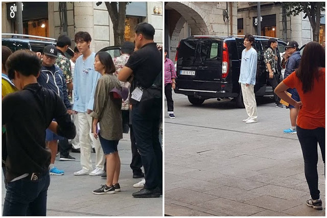 Lee Min Ho & Jun Ji Hyun Shooting in Spain Barcelona for Legend of the Blue Sea A korean Fairy Tale Story