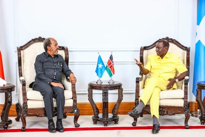 President Hassan Sheikh holds discussions with his Kenyan counterpart
