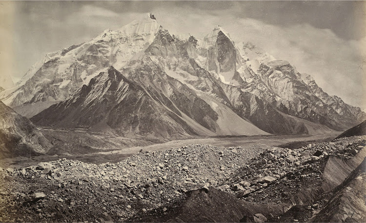 Gangotri Glacier and the Snowy Himalayan Mountains - 1865