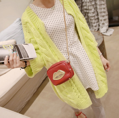 Long Sleeved Knitted Coat