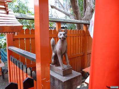 海老江八坂神社豊里稲荷神社白狐