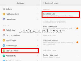backup dan restore data hp xiaomi