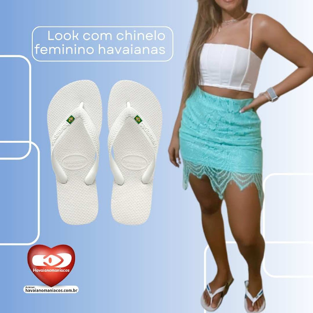 Looks usando Chinelo Havaianas Brasil