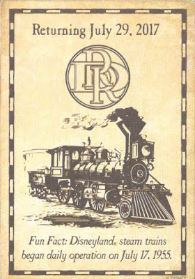 Disneyland Railroad Return Trading Card