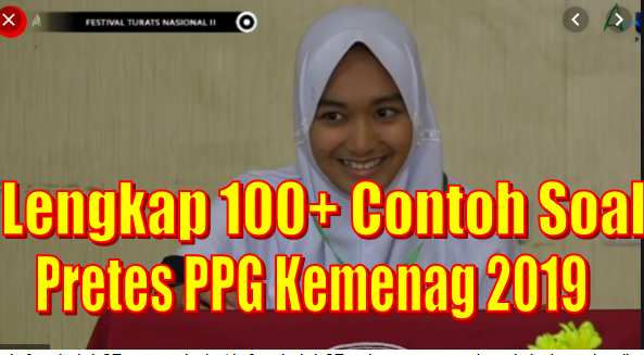 Lengkap 100+ Contoh Soal Pretes PPG Kemenag 2019