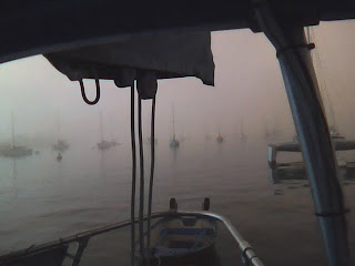 misty morning in San Diego Bay