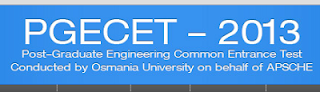 OU AP PGECET 2016 Hall Tickets Or Admit Card Download at appgecet.org