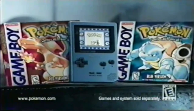 Pokemon Red & Blue 1998 commercial